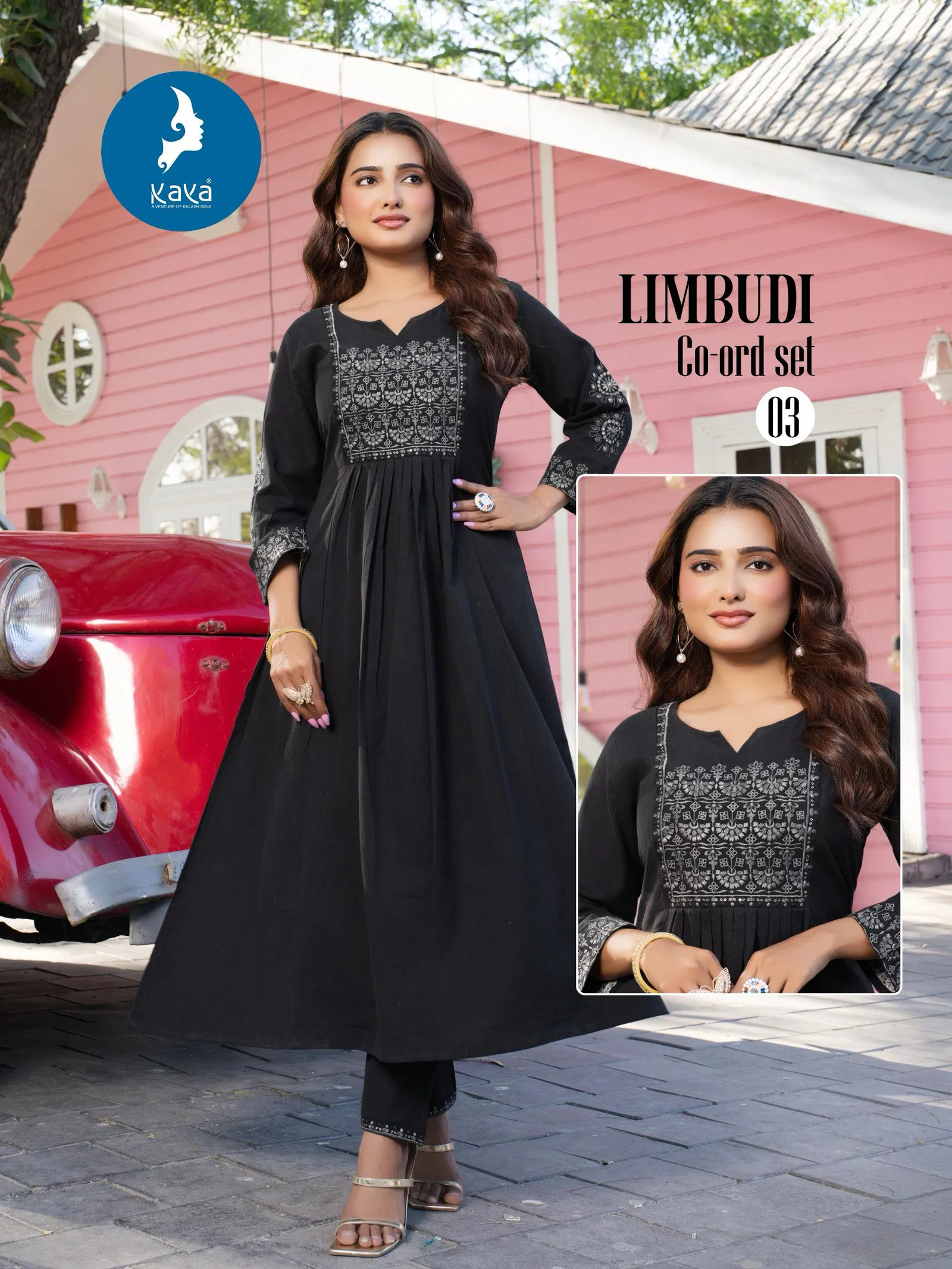 Limbudi By Kaya Cotton Flex Co Ord Set Kurti With Bottom Orders In India